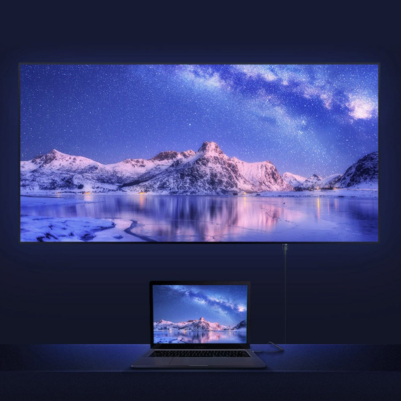 Kabelis HDMI 2.0 4K 60 Hz 3D 18 Gbps 2 m juodas