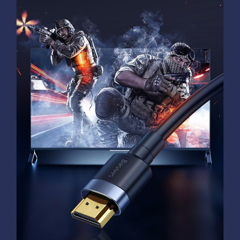 Kabelis HDMI 2.0 4K 60 Hz 3D 18 Gbps 2 m juodas