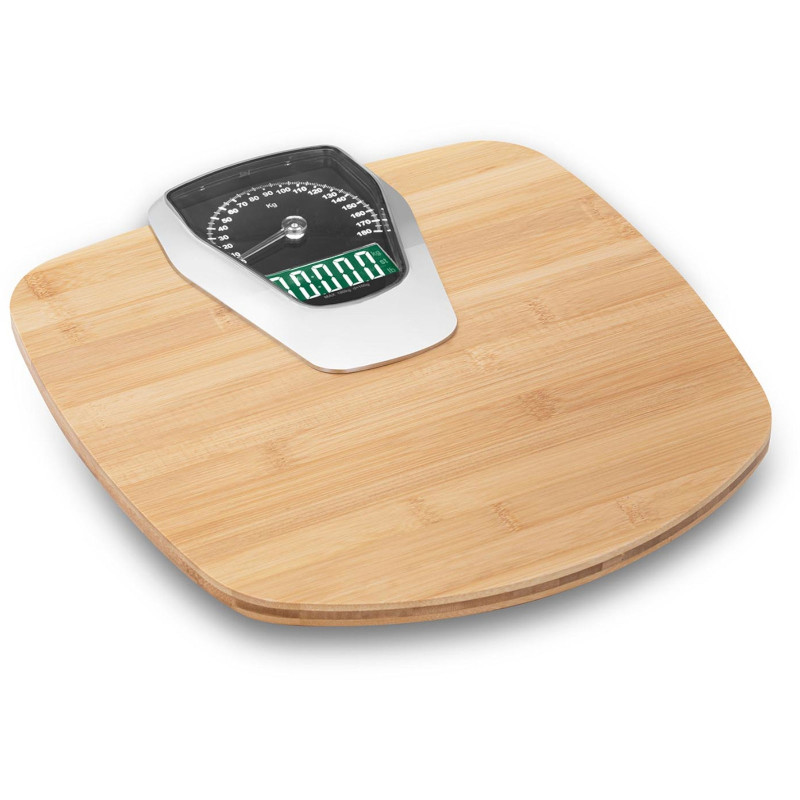 Analoginės-elektroninės vonios svarstyklės BAMBOO kg. svarų iki 180 kg