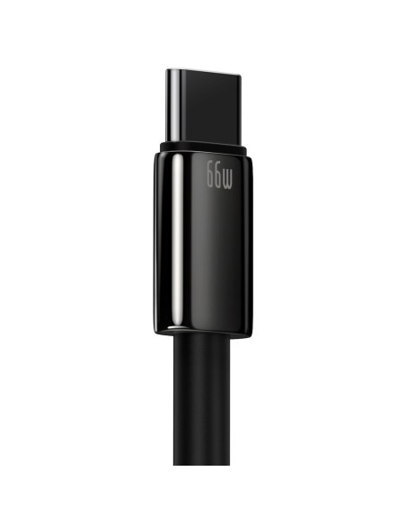 Tvirtas pintas kabelis USB USB-C 66 W 2m juodas Tvirtas pintas kabelis USB USB-C 66 W 2m juodas