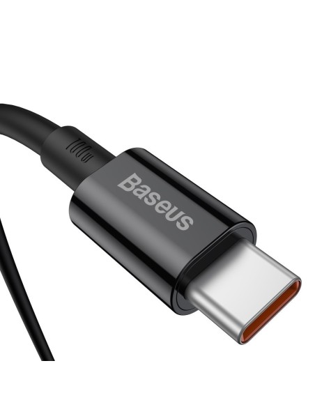 Puikus kabelis USB-C USB-C greito įkrovimo FCP 100W 5A 20V 1m juodas Puikus kabelis USB-C USB-C greito įkrovimo FCP 100W 5A 20V 1m juodas