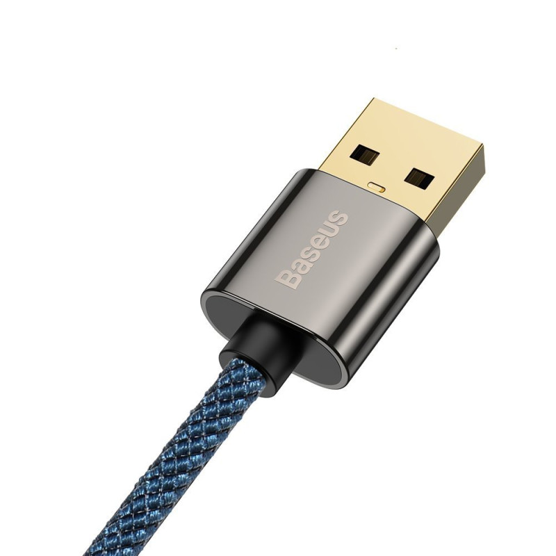 Legendinis kampuotas USB laidas žaidėjams USB-C 66W 2m mėlynas