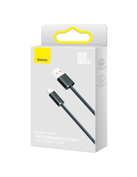 Dynamic Series USB kabelis USB-C 100W 1m pilkas Dynamic Series USB kabelis USB-C 100W 1m pilkas