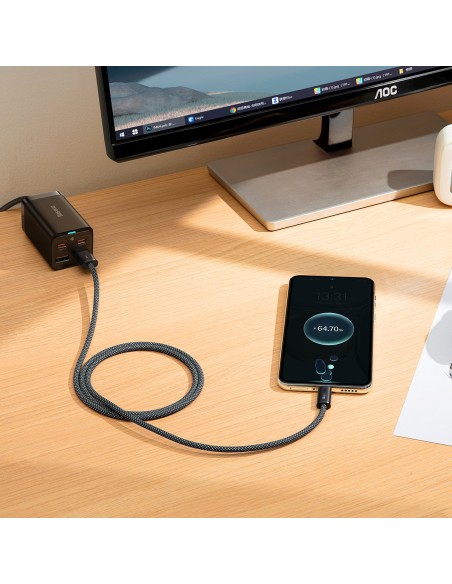 Dynamic Series USB kabelis USB-C 100W 1m pilkas Dynamic Series USB kabelis USB-C 100W 1m pilkas