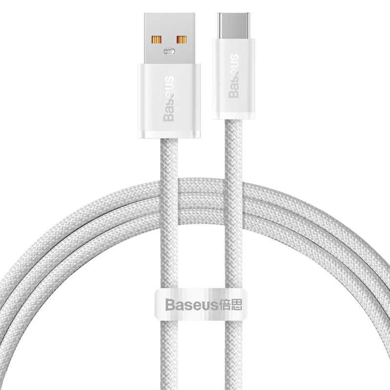 Dynamic Series USB kabelis USB-C 100W 1m baltas