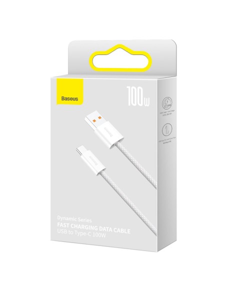 Dynamic Series USB kabelis USB-C 100W 1m baltas Dynamic Series USB kabelis USB-C 100W 1m baltas