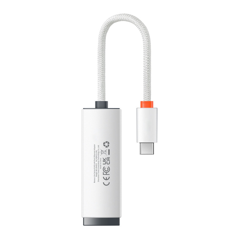 Išorinė tinklo plokštė USB-C RJ-45 100Mbps balta