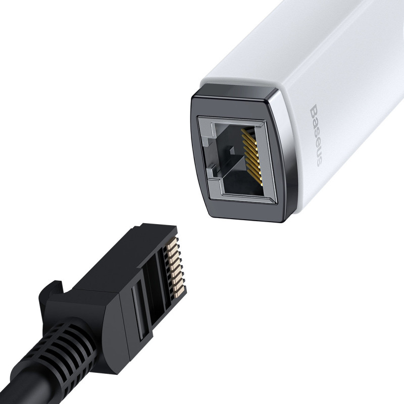 Išorinė tinklo plokštė USB-C RJ-45 100Mbps balta