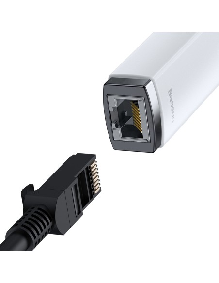 Išorinė tinklo plokštė USB-C RJ-45 100Mbps balta Išorinė tinklo plokštė USB-C RJ-45 100Mbps balta