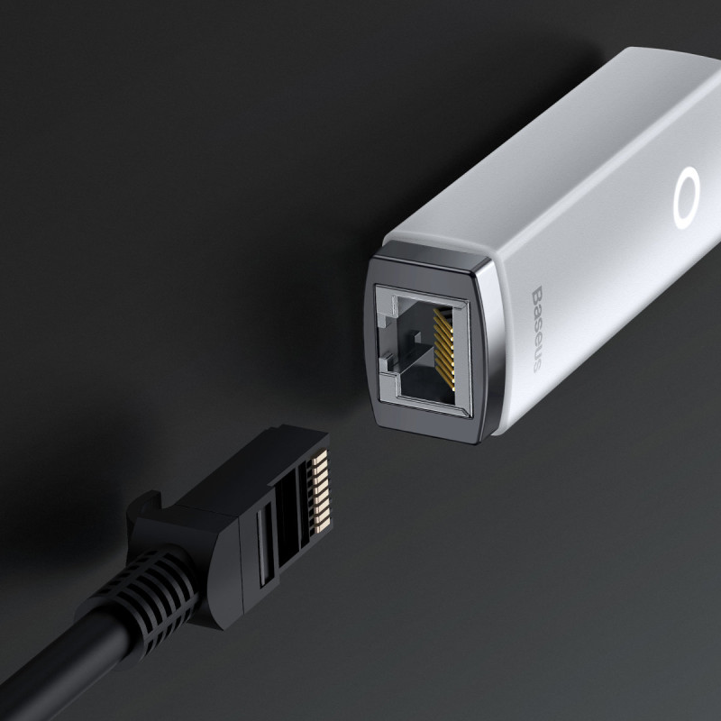 Išorinė tinklo plokštė USB-C RJ-45 100Mbps balta