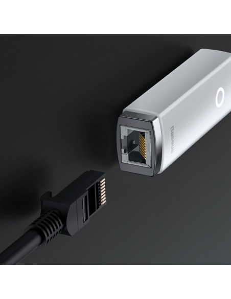 Išorinė tinklo plokštė USB-C RJ-45 100Mbps balta Išorinė tinklo plokštė USB-C RJ-45 100Mbps balta