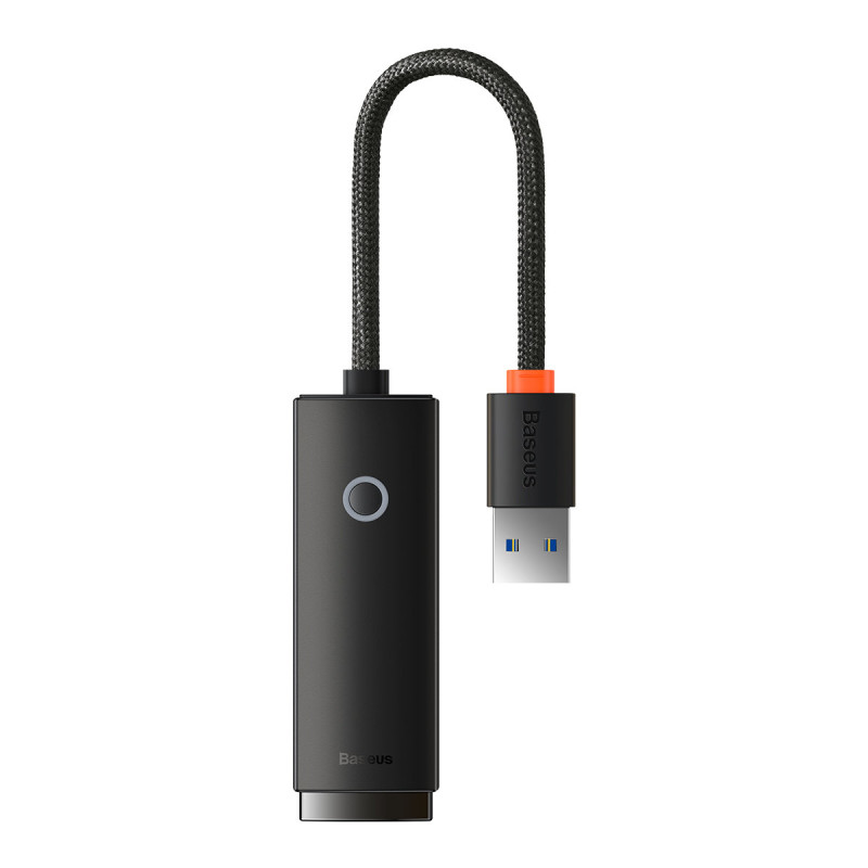 Išorinė tinklo plokštė USB-A RJ-45 1Gbps 1000Mbps juoda Išorinė tinklo plokštė USB-A RJ-45 1Gbps 1000Mbps juoda