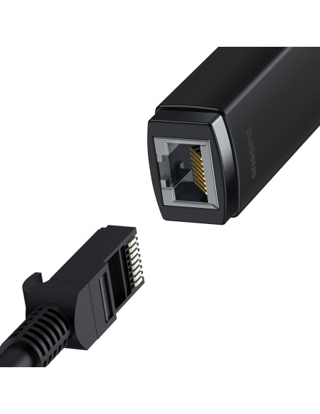Išorinė tinklo plokštė USB-A RJ-45 1Gbps 1000Mbps juoda Išorinė tinklo plokštė USB-A RJ-45 1Gbps 1000Mbps juoda