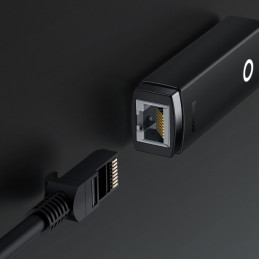 Išorinė tinklo plokštė USB-A RJ-45 1Gbps 1000Mbps juoda