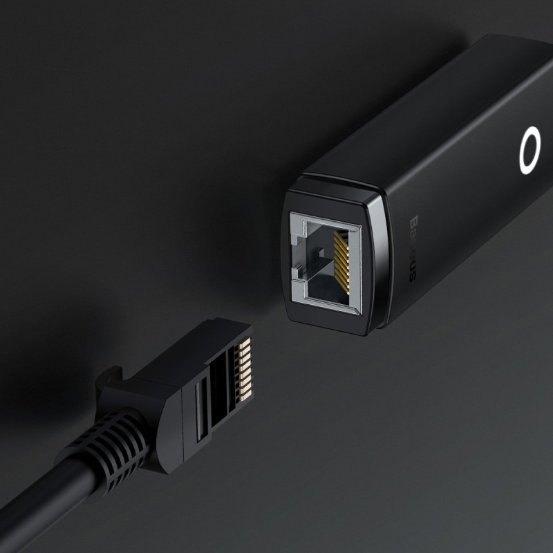 Išorinė tinklo plokštė USB-A RJ-45 1Gbps 1000Mbps juoda