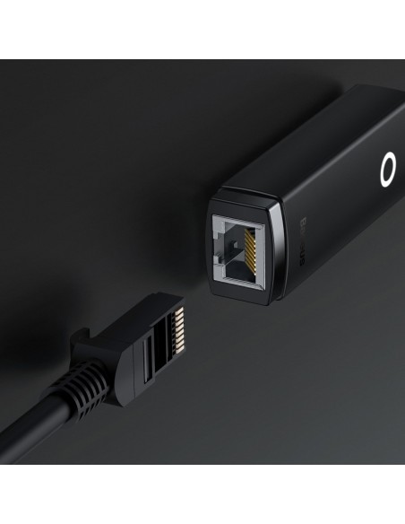 Išorinė tinklo plokštė USB-A RJ-45 1Gbps 1000Mbps juoda Išorinė tinklo plokštė USB-A RJ-45 1Gbps 1000Mbps juoda