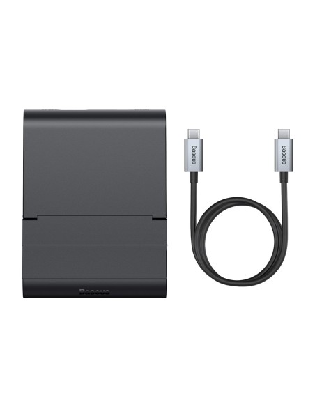 Telefono prijungimo stotelės stovas USB-C HUB juodas Telefono prijungimo stotelės stovas USB-C HUB juodas