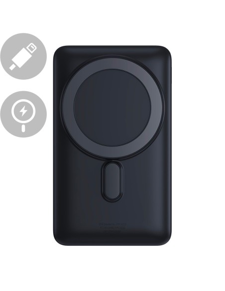 Maitinimo bankas su belaidžiu įkrovimu MagSafe 10000mAh 20W tamsiai mėlyna + USB-C laidas 0,5m