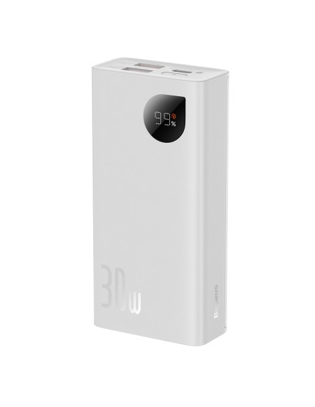 Adaman2 maitinimo blokas su skaitmeniniu ekranu 10000mAh 2xUSB 1xUSB-C greitas įkrovimas baltas Adaman2 maitinimo blokas su skaitmeniniu ekranu 10000mAh 2xUSB 1xUSB-C greitas įkrovimas baltas