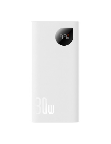 Adaman2 maitinimo blokas su skaitmeniniu ekranu 10000mAh 2xUSB 1xUSB-C greitas įkrovimas baltas Adaman2 maitinimo blokas su skaitmeniniu ekranu 10000mAh 2xUSB 1xUSB-C greitas įkrovimas baltas