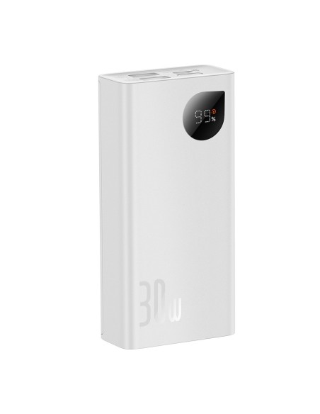 Adaman2 maitinimo blokas su skaitmeniniu ekranu 10000mAh 2xUSB 1xUSB-C greitas įkrovimas baltas Adaman2 maitinimo blokas su skaitmeniniu ekranu 10000mAh 2xUSB 1xUSB-C greitas įkrovimas baltas