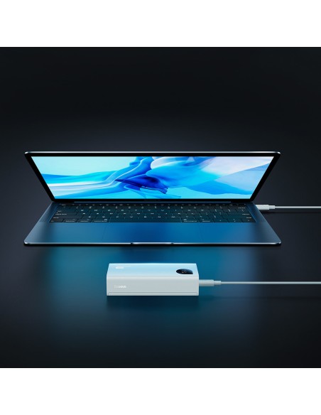 Adaman2 maitinimo blokas su skaitmeniniu ekranu 10000mAh 2xUSB 1xUSB-C greitas įkrovimas baltas Adaman2 maitinimo blokas su skaitmeniniu ekranu 10000mAh 2xUSB 1xUSB-C greitas įkrovimas baltas