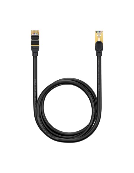 Septynių spartų greitas tinklo kabelis RJ45 Cat 7 10Gbps 1,5m juodas Septynių spartų greitas tinklo kabelis RJ45 Cat 7 10Gbps 1,5m juodas