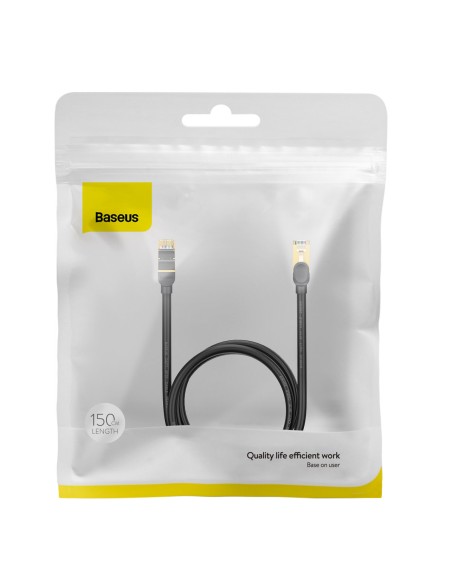 Septynių spartų greitas tinklo kabelis RJ45 Cat 7 10Gbps 1,5m juodas Septynių spartų greitas tinklo kabelis RJ45 Cat 7 10Gbps 1,5m juodas