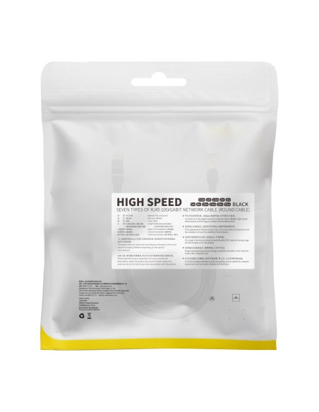 Septynių spartų greitas tinklo kabelis RJ45 Cat 7 10Gbps 1,5m juodas Septynių spartų greitas tinklo kabelis RJ45 Cat 7 10Gbps 1,5m juodas