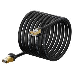 Speed Seven RJ45 tinklo kabelis Cat 7 10Gbps 10m juodas