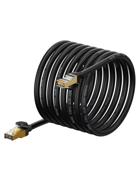 Speed Seven RJ45 tinklo kabelis Cat 7 10Gbps 10m juodas Speed Seven RJ45 tinklo kabelis Cat 7 10Gbps 10m juodas
