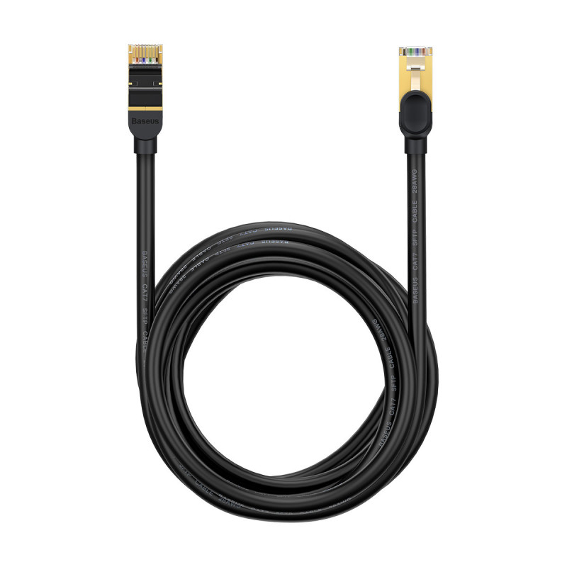 Speed Seven RJ45 tinklo kabelis Cat 7 10Gbps 10m juodas