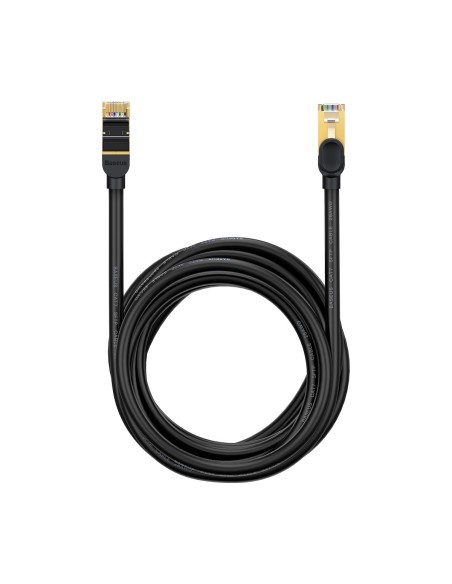 Septynių spartų greitas tinklo kabelis RJ45 Cat 7 10Gbps 15m juodas Septynių spartų greitas tinklo kabelis RJ45 Cat 7 10Gbps 15m juodas