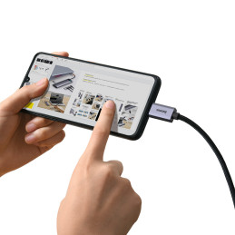Didelės raiškos serijos adapterio laidas USB-C HDMI 2.0 4K 60Hz 1 m juodas