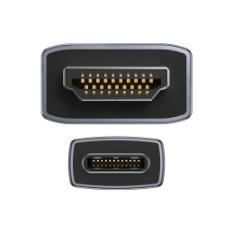 Didelės raiškos serijos adapterio laidas USB-C HDMI 2.0 4K 60Hz 1 m juodas