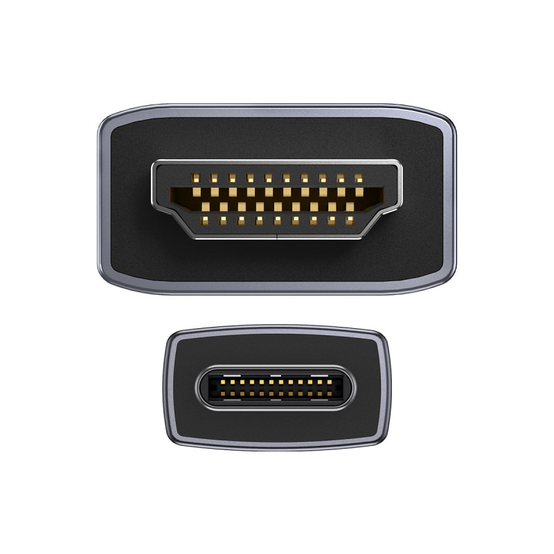 Didelės raiškos serijos adapterio laidas USB-C HDMI 2.0 4K 60Hz 1 m juodas