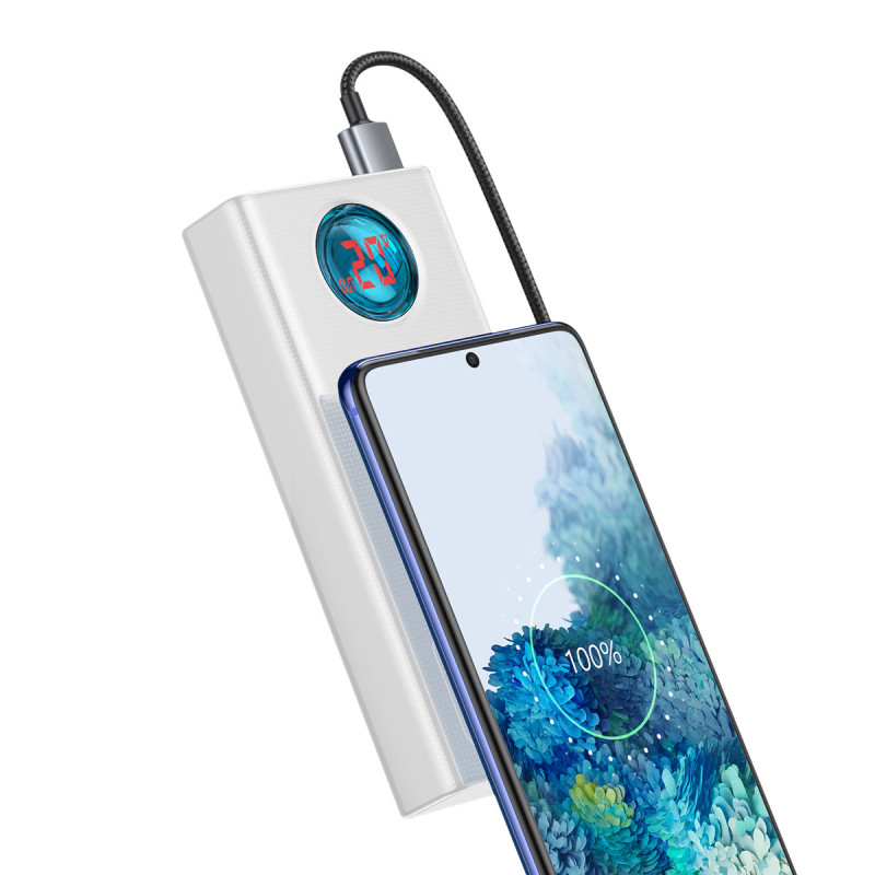 Amblight maitinimo blokas 65W 30000mAh Overseas Edition baltas