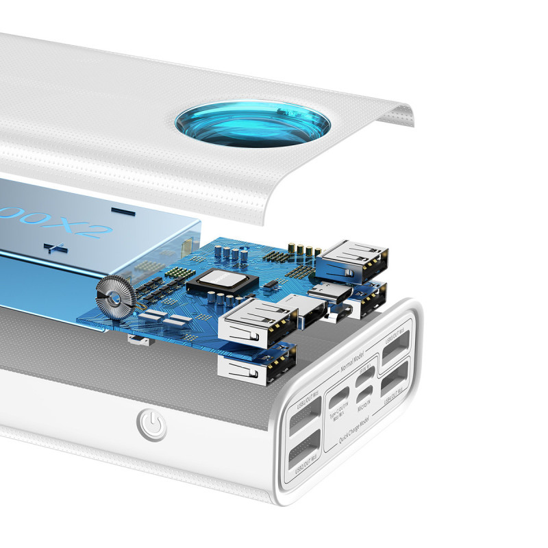 Amblight maitinimo blokas 65W 30000mAh Overseas Edition baltas