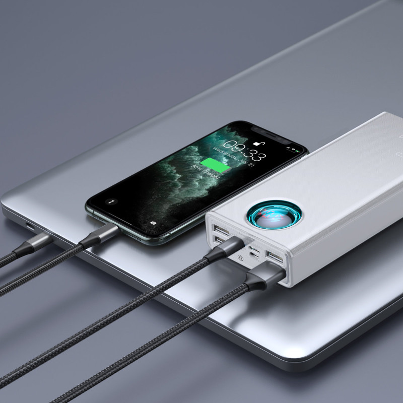 Amblight maitinimo blokas 65W 30000mAh Overseas Edition baltas