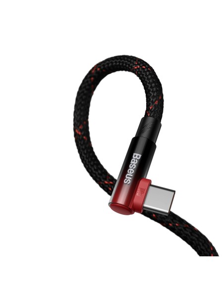 MVP alkūninis kabelis Maitinimo laidas su šoniniu USB-C kištuku 1 m raudonas MVP alkūninis kabelis Maitinimo laidas su šoniniu USB-C kištuku 1 m raudonas