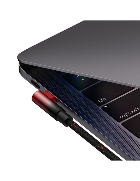 MVP alkūninis kabelis Maitinimo laidas su šoniniu USB-C kištuku 1 m raudonas MVP alkūninis kabelis Maitinimo laidas su šoniniu USB-C kištuku 1 m raudonas