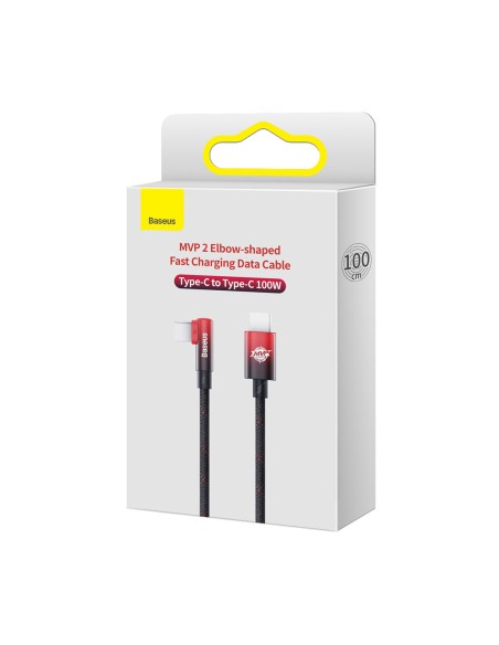MVP alkūninis kabelis Maitinimo laidas su šoniniu USB-C kištuku 1 m raudonas MVP alkūninis kabelis Maitinimo laidas su šoniniu USB-C kištuku 1 m raudonas