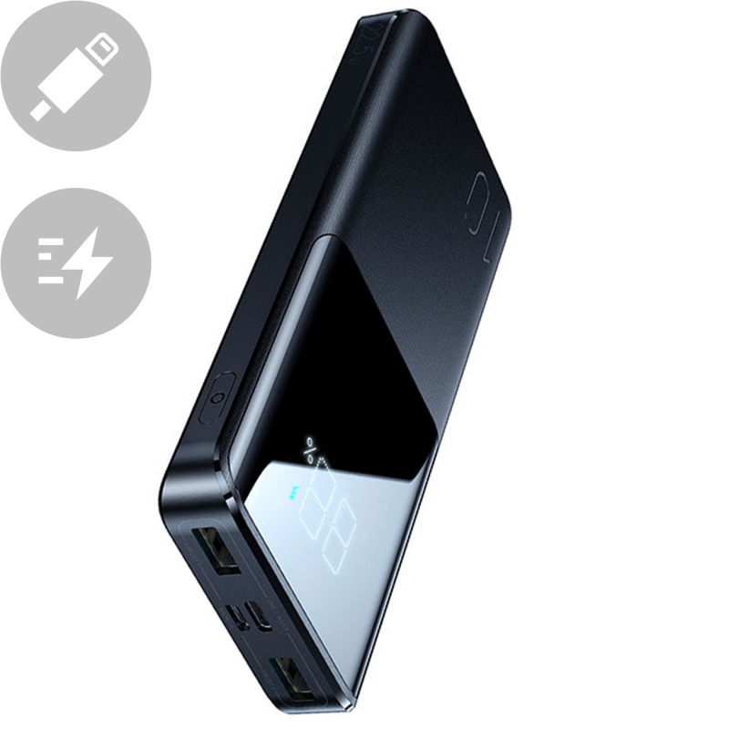 Maitinimo blokas 22.5W 10000mAh PD QC3.0 AFC juodas