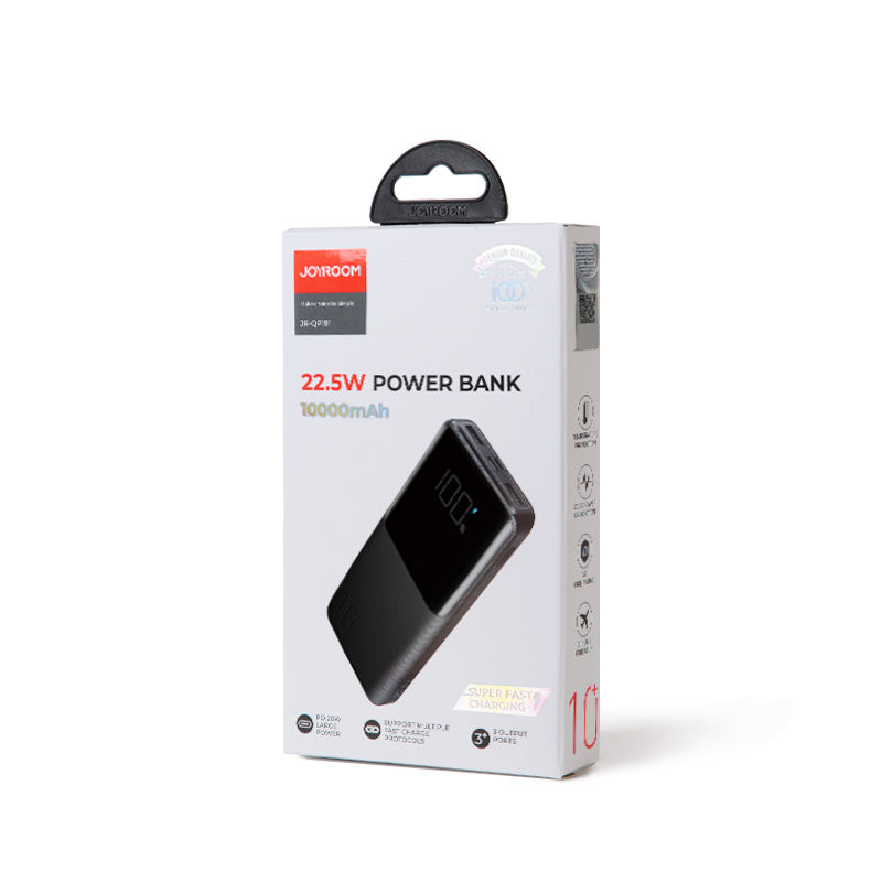 Maitinimo blokas 22.5W 10000mAh PD QC3.0 AFC juodas