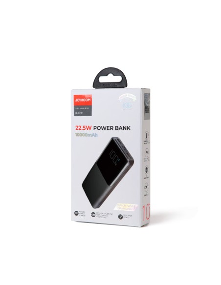 Maitinimo blokas 22.5W 10000mAh PD QC3.0 AFC juodas Maitinimo blokas 22.5W 10000mAh PD QC3.0 AFC juodas