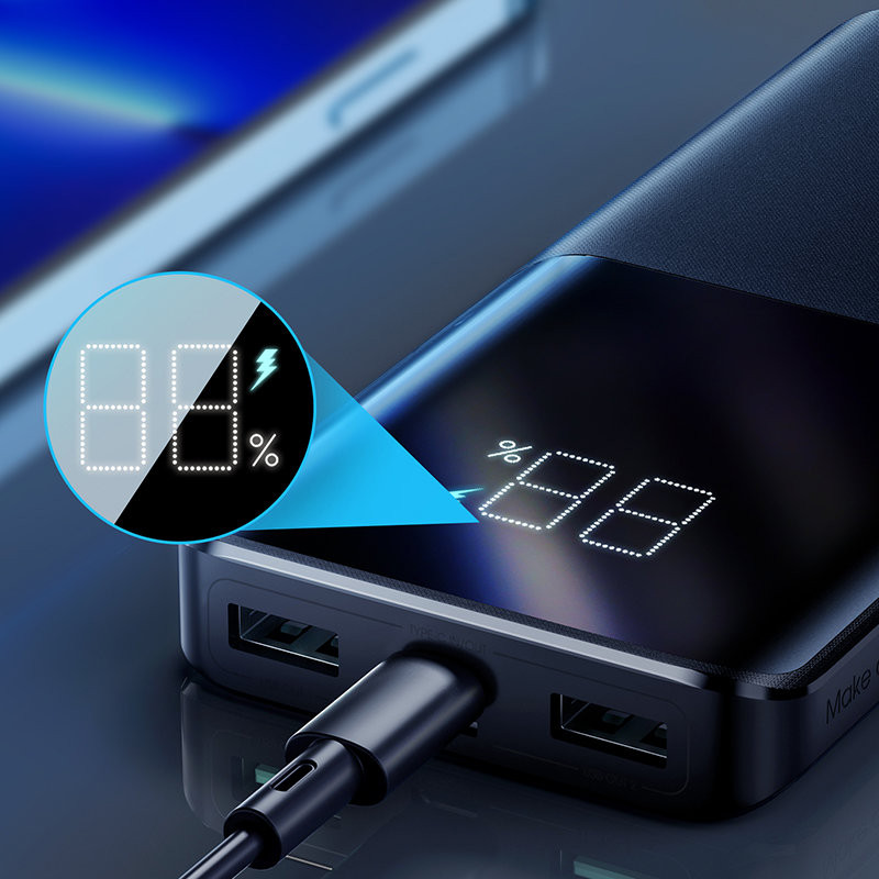 Maitinimo blokas 22.5W 10000mAh PD QC3.0 AFC juodas