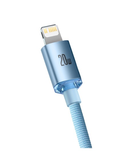USB-C laidas iPhone Lightning greitas įkrovimas 20W 1,2m mėlynas USB-C laidas iPhone Lightning greitas įkrovimas 20W 1,2m mėlynas