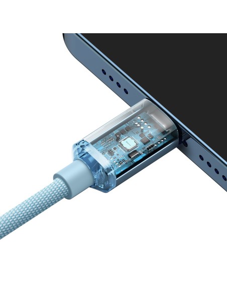 USB-C laidas iPhone Lightning greitas įkrovimas 20W 1,2m mėlynas USB-C laidas iPhone Lightning greitas įkrovimas 20W 1,2m mėlynas