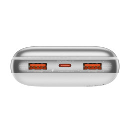 Powerbank Bipow Pro 20000mAh 22,5W su USB-C laidu 0,3m baltas