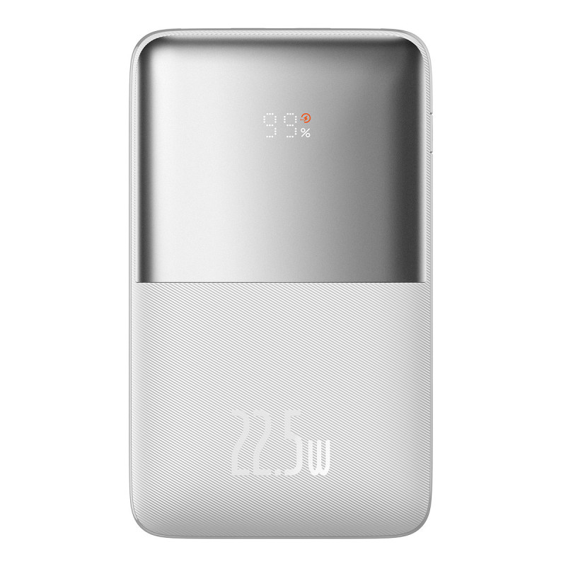 Powerbank Bipow Pro 20000mAh 22,5W su USB-C laidu 0,3m baltas